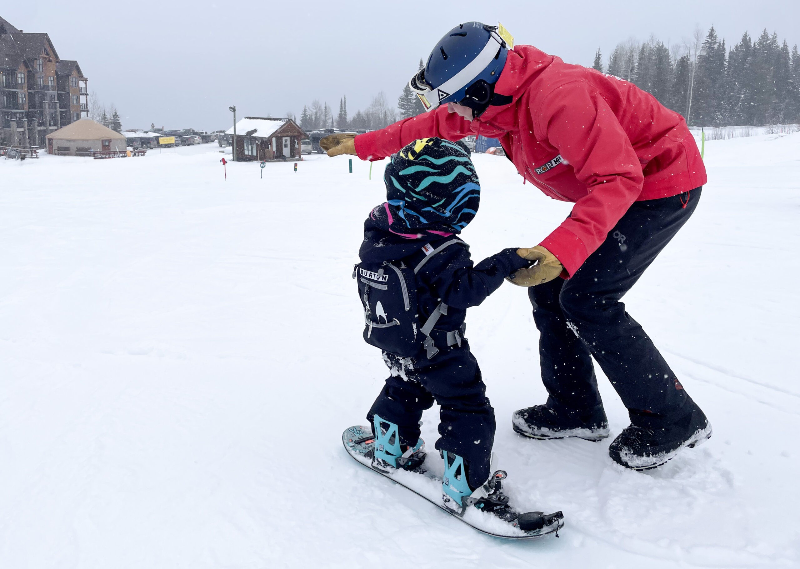 Kids 2+2 Hour Split Day Private Snowboard Lesson (Age 3-12)
